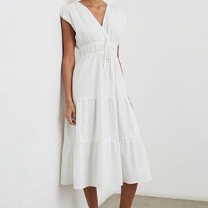Rails Lucia White Midi Dress